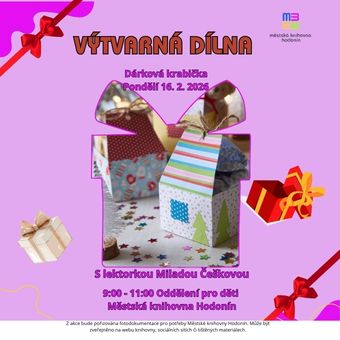 Zpestření jarních prázdnin s lektorkou Miladou Češkovou.